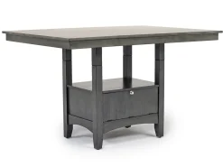 Mor Furniture Seating For 6|Counter Height Dining Sets|Miami Adjustable Dining Table, 4 Stools & Bench In Gray