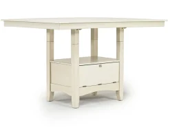Mor Furniture Seating For 6|Counter Height Dining Sets|Miami Adjustable Dining Table, 4 Stools & Bench In Gray
