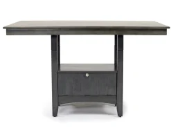 Mor Furniture Seating For 6|Counter Height Dining Sets|Miami Adjustable Dining Table, 4 Stools & Bench In Gray