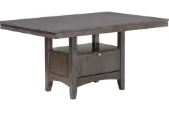 Mor Furniture Seating For 6|Dining Room Sets|Miami Adjustable Dining Table, 4 Chairs & Bench In Gray