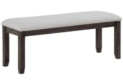 Mor Furniture Seating For 6|Dining Room Sets|Miami Adjustable Dining Table, 4 Chairs & Bench In Gray