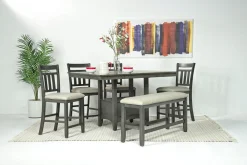 Mor Furniture Dining Tables|Miami Adjustable Dining Table In Gray