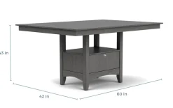 Mor Furniture Dining Tables|Miami Adjustable Dining Table In Gray