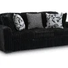 Mor Furniture Living Room Sets|Midnight Madness Sofa & Loveseat In Onyx