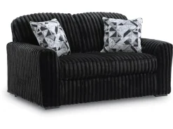 Mor Furniture Living Room Sets|Midnight Madness Sofa & Loveseat In Onyx