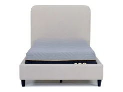 Mor Furniture Upholstered Beds|Beds|Modern Upholstered Panel Bed In Sand, Twin