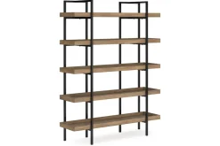 Mor Furniture Bookcases & Library Walls|Montia Bookcase In Brown/Gray