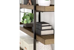 Mor Furniture Bookcases & Library Walls|Montia Bookcase In Brown/Gray