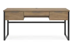 Mor Furniture Desks|Montia Office Desk In Brown/Gray