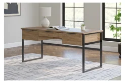 Mor Furniture Desks|Montia Office Desk In Brown/Gray