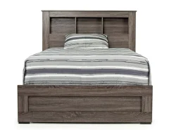 Mor Furniture Beds|Naialyn Bookcase Bed In , Full Gray