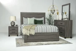 Mor Furniture Beds|Naialyn Panel Bed In , Full Gray