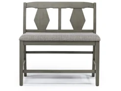 Mor Furniture Seating For 6|Counter Height Dining Sets|Napa Counter Height Extendable Dining Table, 4 Stools & Bench In Brown