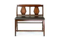Mor Furniture Seating For 6|Counter Height Dining Sets|Napa Counter Height Extendable Dining Table, 4 Stools & Bench In Brown