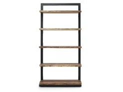 Mor Furniture Bookcases & Library Walls|Natures Edge 5-Shelf Bookcase In Brown