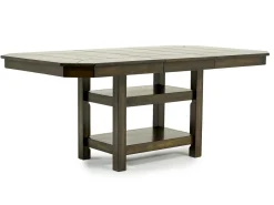 Mor Furniture Seating For 6|Counter Height Dining Sets|New Haven Counter Height Adjustable Extendable Dining Table & 6 Stools In Brown