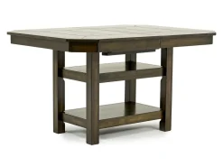 Mor Furniture Seating For 4|Counter Height Dining Sets|New Haven Counter Height Adjustable Extendable Dining Table & 4 Stools In Gray