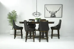 Mor Furniture Counter Height Stools|Barstools|New Haven Counter Height Stool In Brown