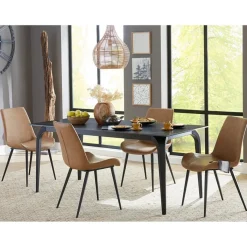 Mor Furniture Dining Tables|Nicoya Dining Table In Black Sintered Stone