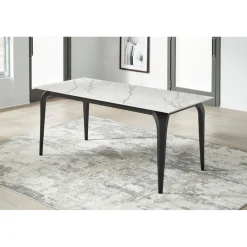Mor Furniture Dining Tables|Nicoya Dining Table In Black Sintered Stone
