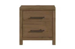 Mor Furniture Bedroom Sets|Oaklyn Upholstered Panel Bed, Dresser, Mirror & Nightstand In Brown, Queen