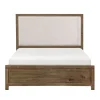 Mor Furniture Upholstered Beds|Beds|Oaklyn Upholstered Panel Bed In Brown, Queen