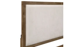 Mor Furniture Upholstered Beds|Beds|Oaklyn Upholstered Panel Bed In Brown, Queen