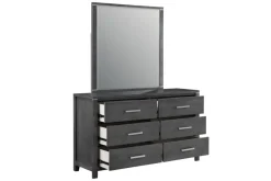 Mor Furniture Bedroom Mirrors|Odessa Mirror In Charcoal Gray