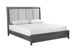 Mor Furniture Bedroom Sets|Odessa Panel Bed, Dresser, Mirror & Nightstand In Charcoal, Queen