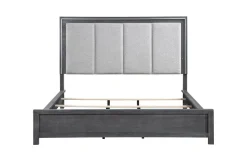 Mor Furniture Beds|Odessa Panel Bed In Charcoal, Queen