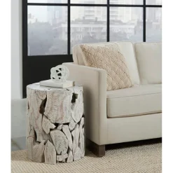Mor Furniture Sofa & End Tables|One End Table In Warm Teak