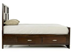 Mor Furniture Beds|Ontario Panel Bed W/ Storage In Gray, Eastern King