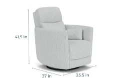 Mor Furniture Recliners|Opal Swivel Gliding Recliner In Dove