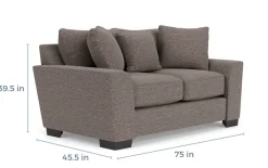 Mor Furniture Loveseats|Oracle Loveseat In Envy Ebony