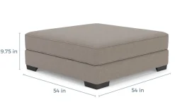 Mor Furniture Ottomans|Oracle Oversized Ottoman In Envy Ebony