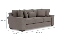 Mor Furniture Living Room Sets|Oracle Sofa & Loveseat In , Down Envy Ebony