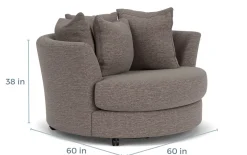 Mor Furniture Chairs|Oracle Swivel Chair In Envy Bark