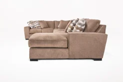Mor Furniture Sectionals|Oracle Tux Sofa Chaise Sectional In Envy Ebony, Left Facing, Down