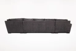 Mor Furniture Sectionals|Oracle Tux Sofa Chaise Sectional In Envy Ebony, Left Facing, Down