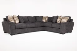 Mor Furniture Sectionals|Oracle Tux Sofa Sectional In , Left Facing, Down Envy Ebony