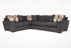 Mor Furniture Sectionals|Oracle Tux Sofa Sectional In , Left Facing, Down Envy Ebony
