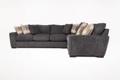 Mor Furniture Sectionals|Oracle Tux Sofa Sectional In , Left Facing, Down Envy Ebony
