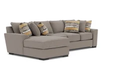 Mor Furniture Sofas|Oracle Xl Sofa Chaise In , Left Facing, Down Envy Ebony