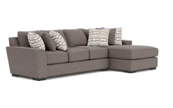 Mor Furniture Sofas|Oracle Xl Sofa Chaise In , Left Facing, Down Envy Ebony