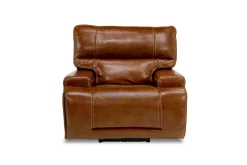 Mor Furniture Recliners|Oslo 3 Power Recliner In Brown Leather
