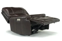 Mor Furniture Recliners|Oslo 3 Power Recliner In Brown Leather