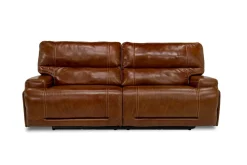 Mor Furniture Reclining Sofas|Sofas|Oslo 3 Power Sofa In Brown Leather