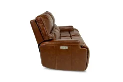 Mor Furniture Reclining Sofas|Sofas|Oslo 3 Power Sofa In Brown Leather