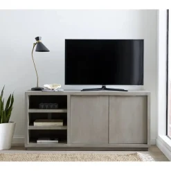 Mor Furniture Media Consoles & Hutches|Tv Stands|Oxford Media Console In Mineral, 74 Inch