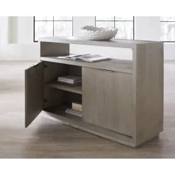 Mor Furniture Media Consoles & Hutches|Tv Stands|Oxford Media Console In Mineral, 74 Inch